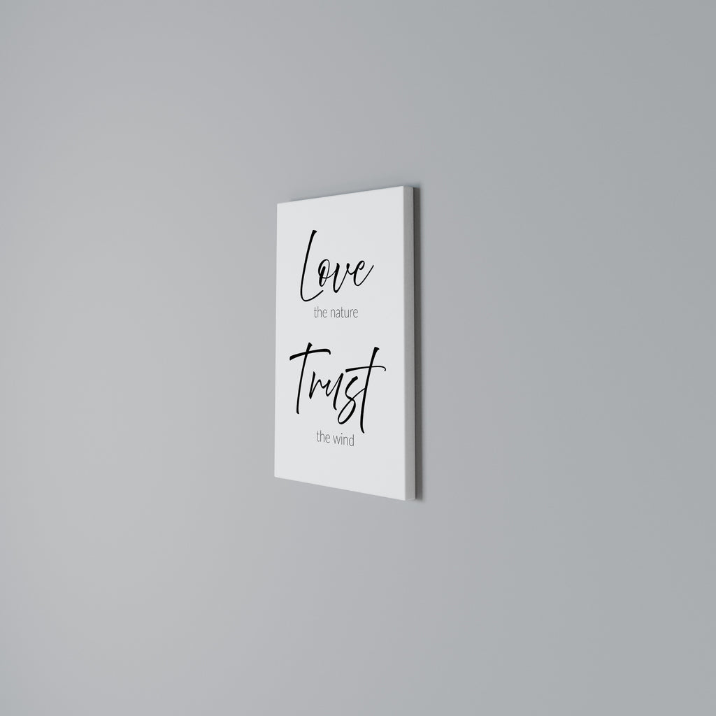 BREEZY BELIEFS Vertical Canvas Print