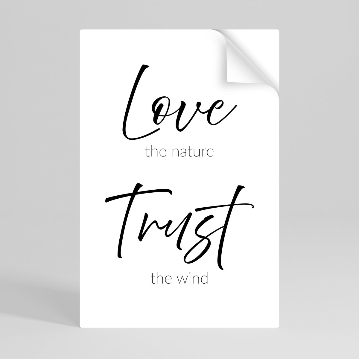 BREEZY BELIEFS Poster Verticale Adesivo