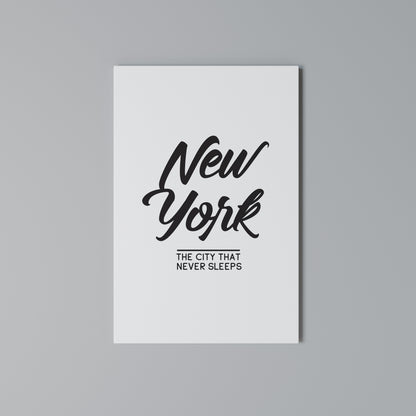 AWAKE IN NYC Κατακόρυφος Πίνακας σε Καμβά