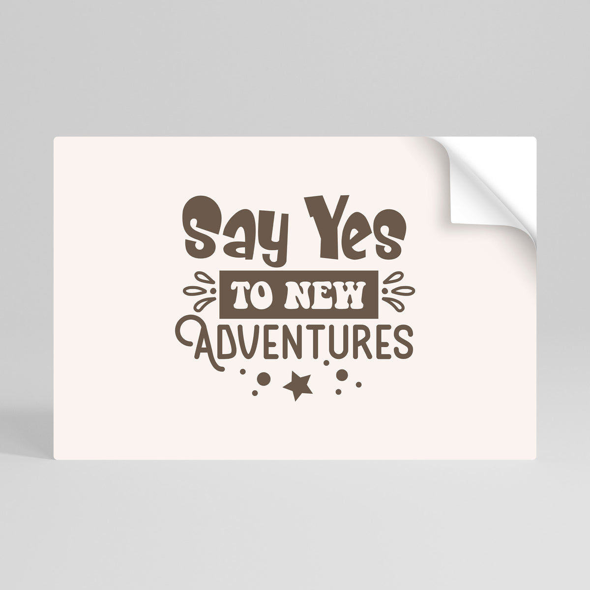 ADVENTURE AWAITS YOU Poster Orizzontale Adesivo