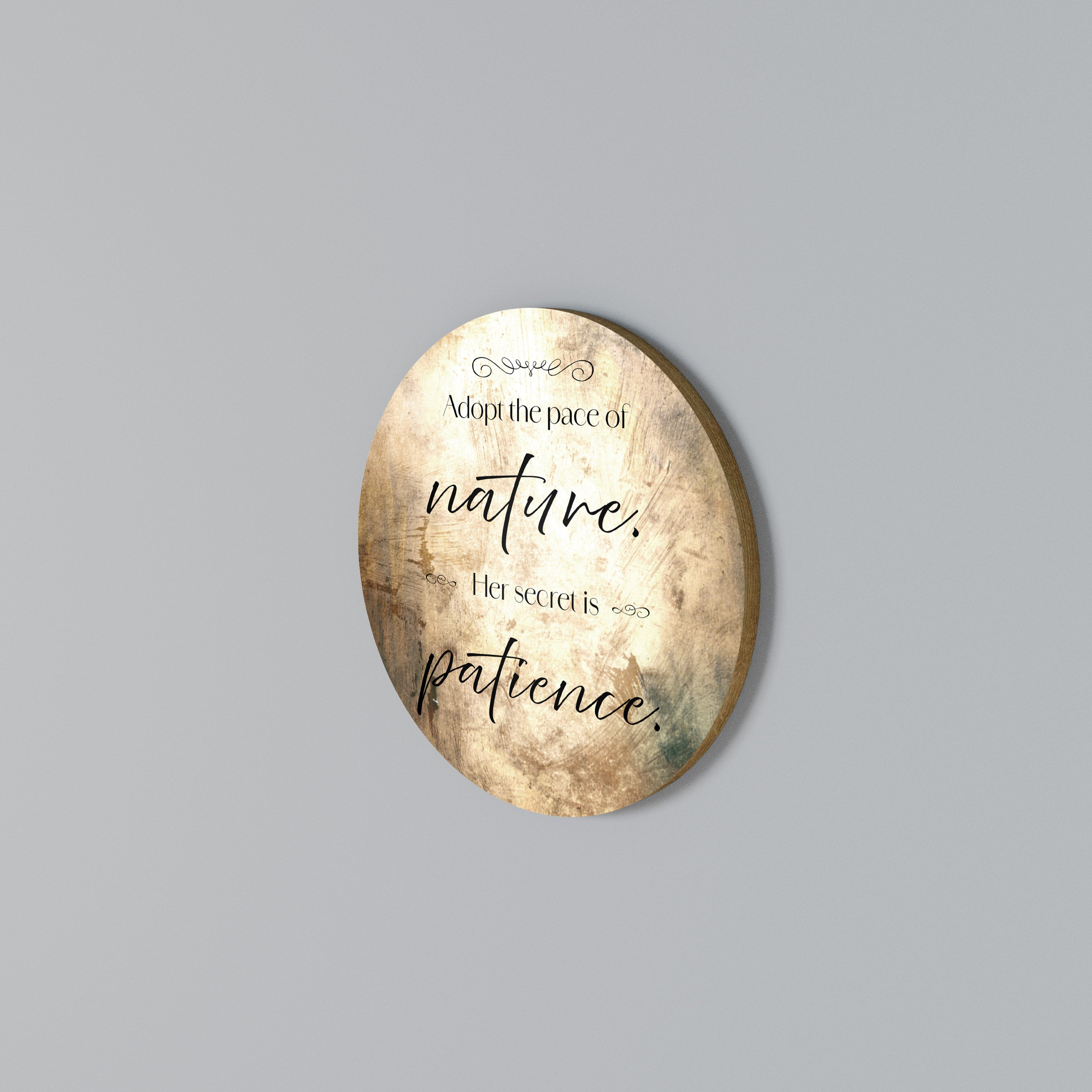 HARMONY WITH NATURE Rund väggdekor