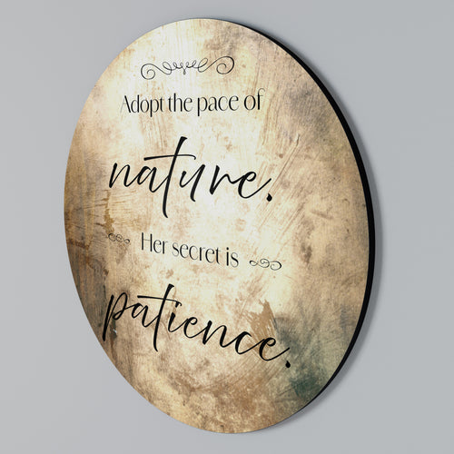 HARMONY WITH NATURE Arte de pared redondo