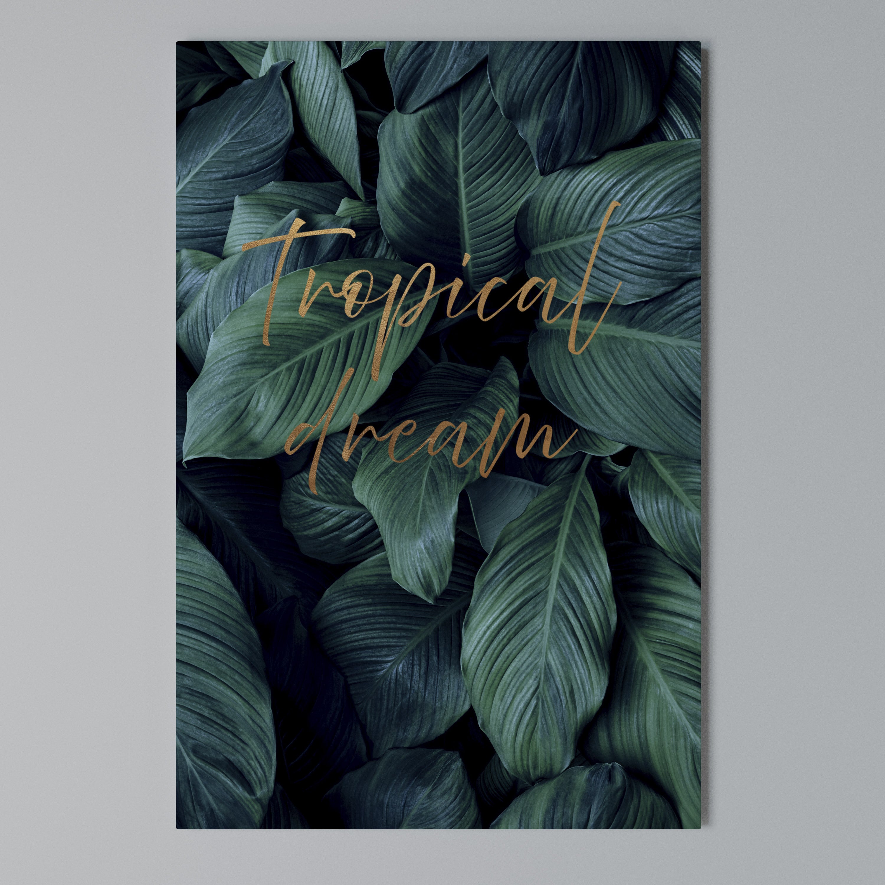 TROPICAL BLISS Vertical Canvas Print