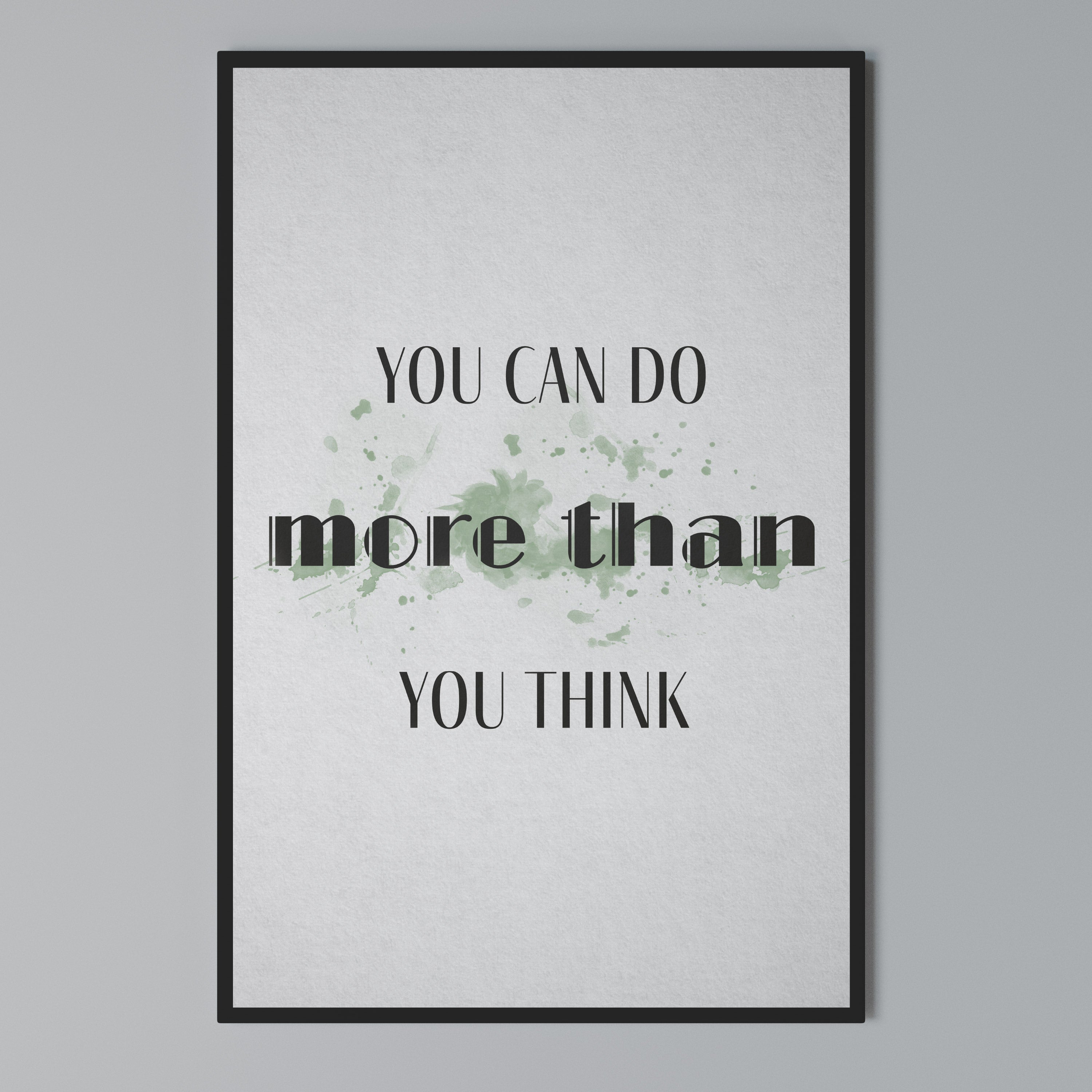 BELIEVE AND ACHIEVE Vertical Canvas Print