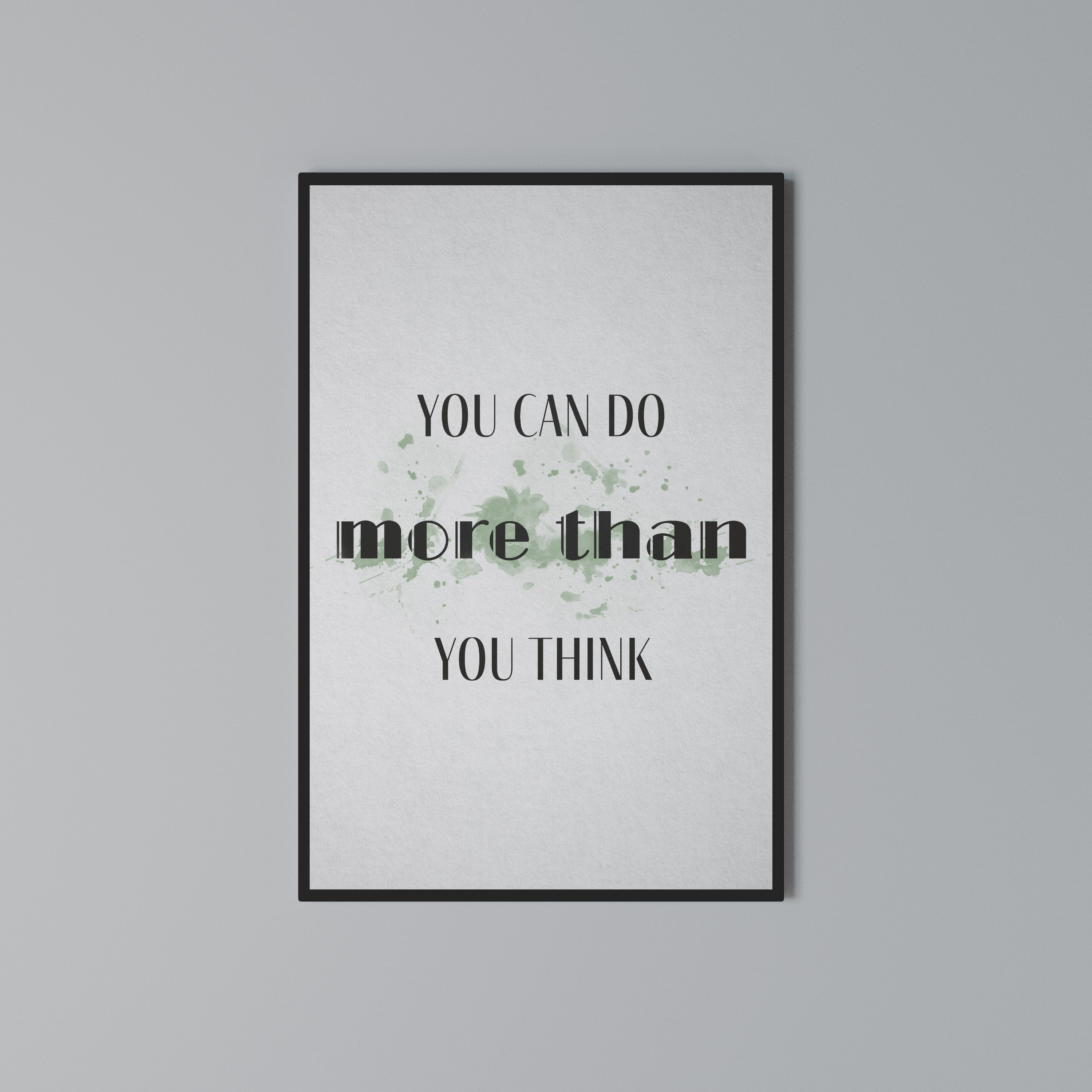 BELIEVE AND ACHIEVE Vertical Canvas Print