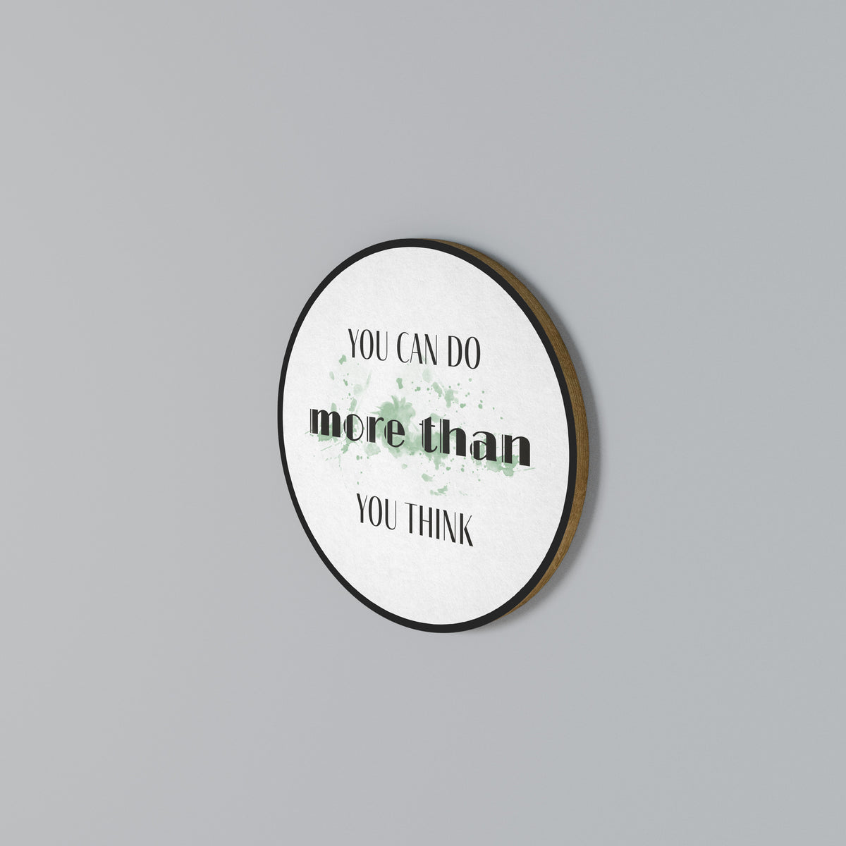 BELIEVE AND ACHIEVE Round Wall Art