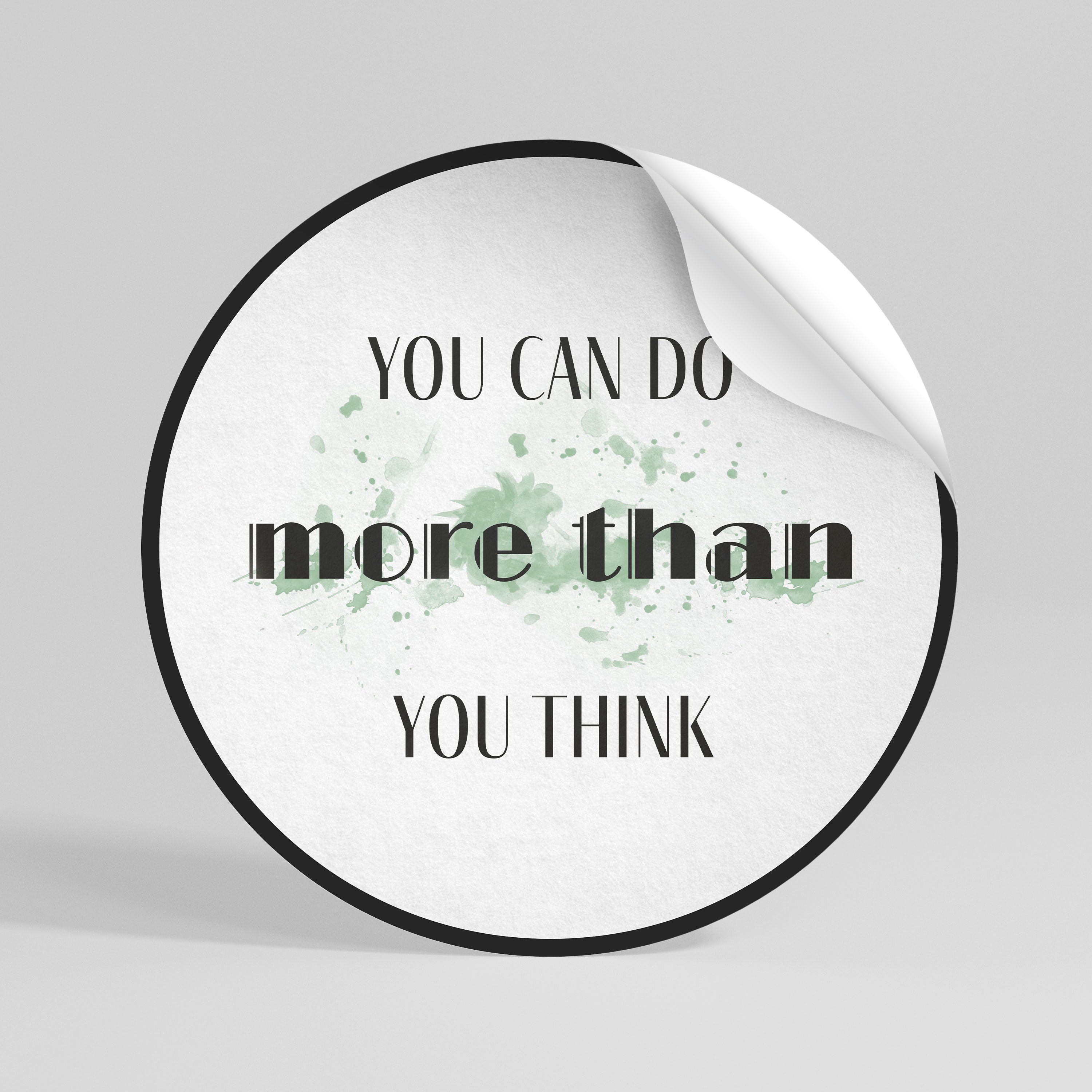 BELIEVE AND ACHIEVE Αυτοκόλλητη Αφίσα στρογγυλή