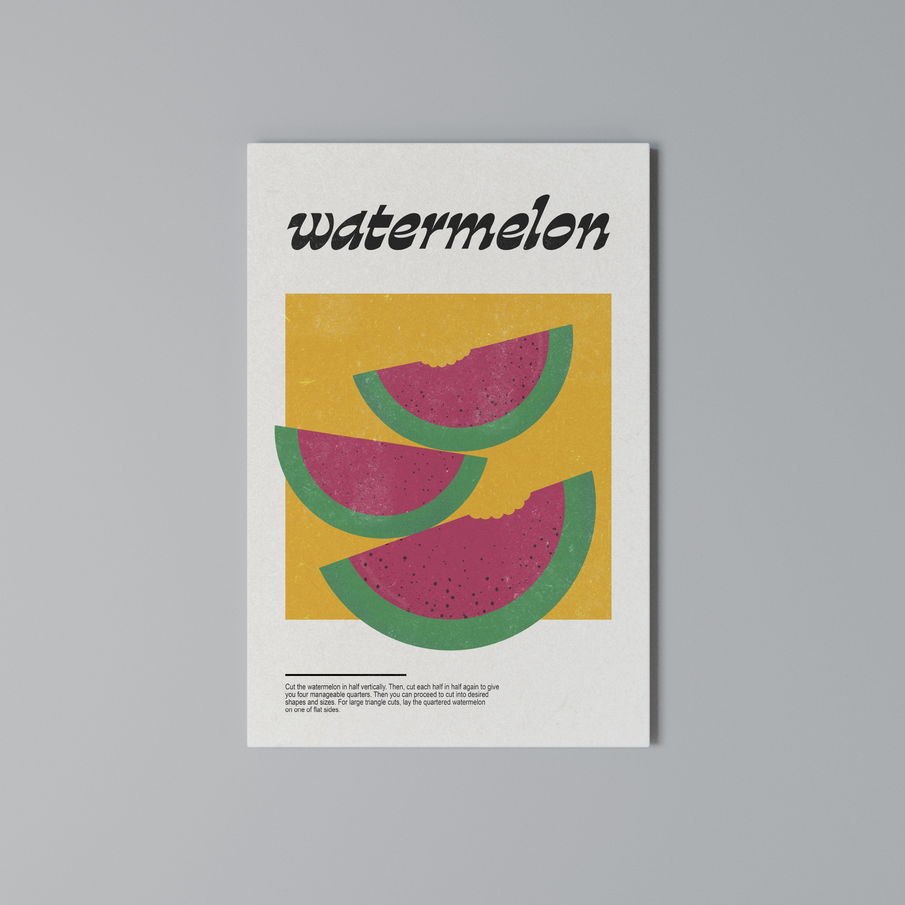 WATERMELON WHIMSY Vertical Canvas Print