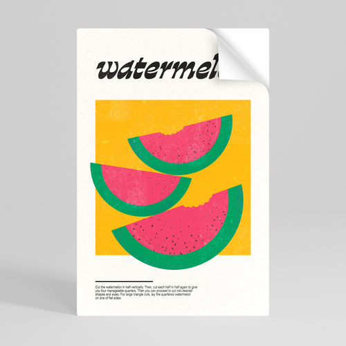 WATERMELON WHIMSY Αυτοκόλλητη Αφίσα κάθετη