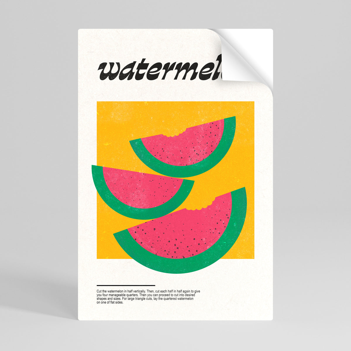 WATERMELON WHIMSY Självhäftande Vertikal Poster
