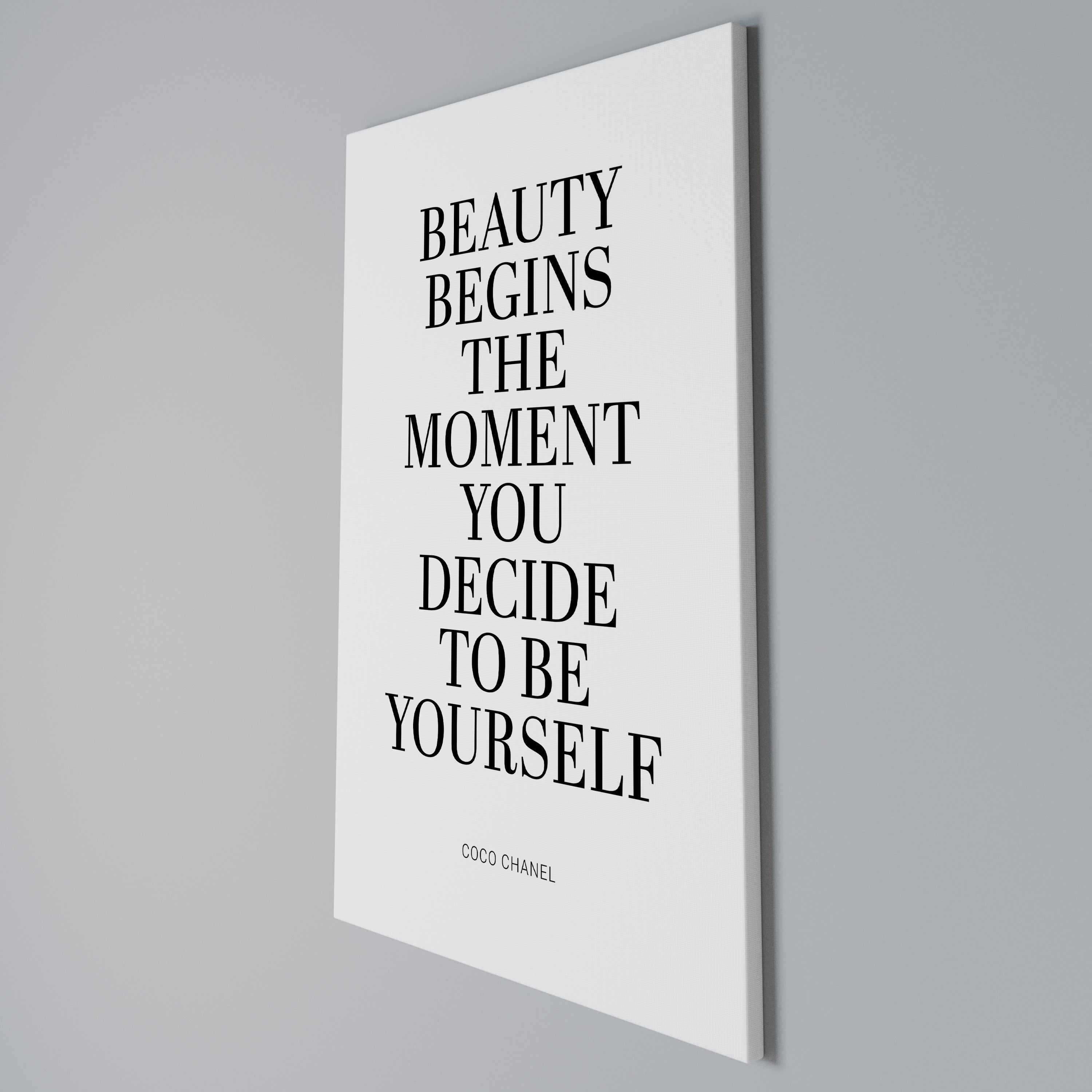 BEAUTY REDEFINED Vertical Canvas Print