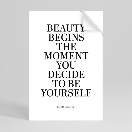 BEAUTY REDEFINED Αυτοκόλλητη Αφίσα κάθετη
