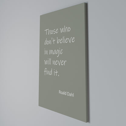 MAGIC OF BELIEF Stampa su tela verticale