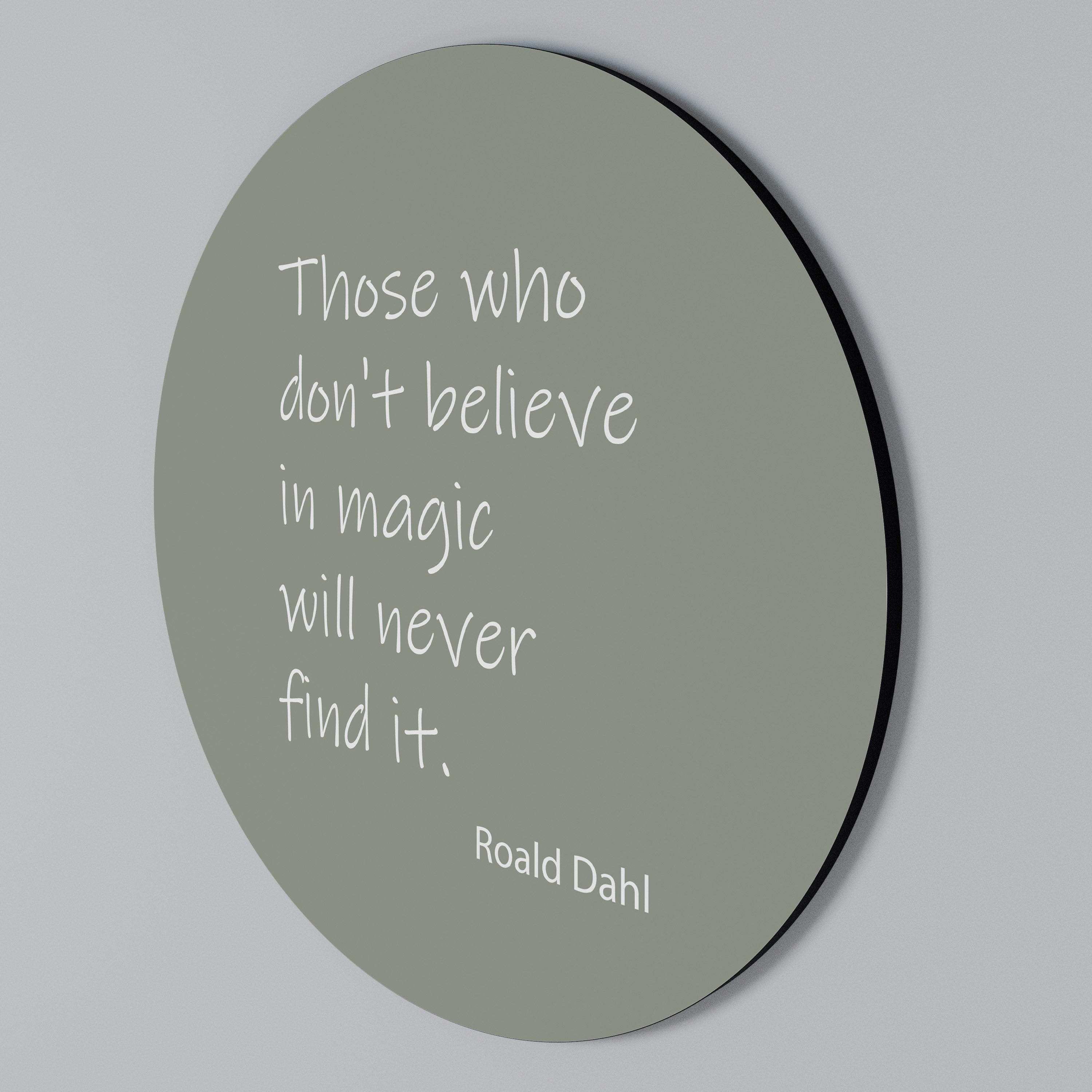 MAGIC OF BELIEF Round Wall Art