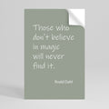 MAGIC OF BELIEF Peel and Stick Vertical Poster