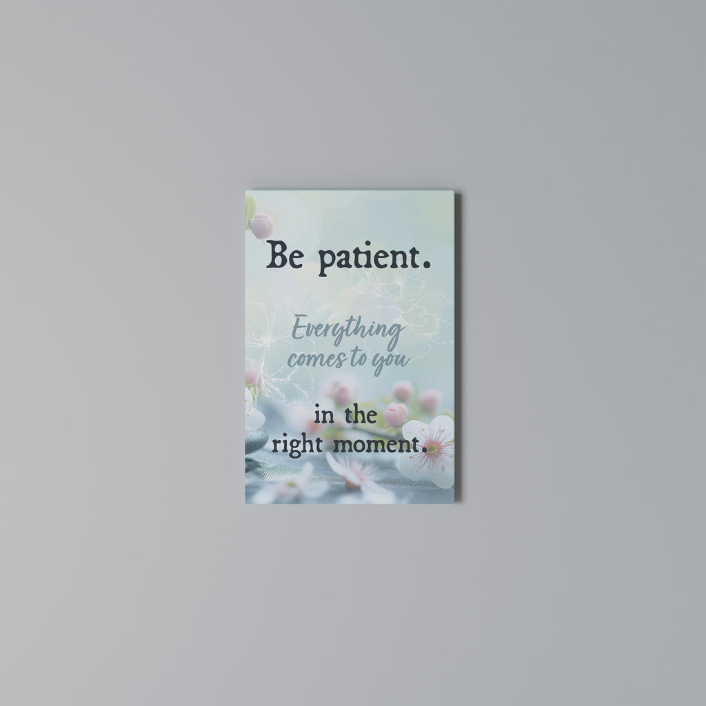 PATIENCE IN BLOOM Vertical Canvas Print