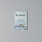 PATIENCE IN BLOOM Vertical Canvas Print
