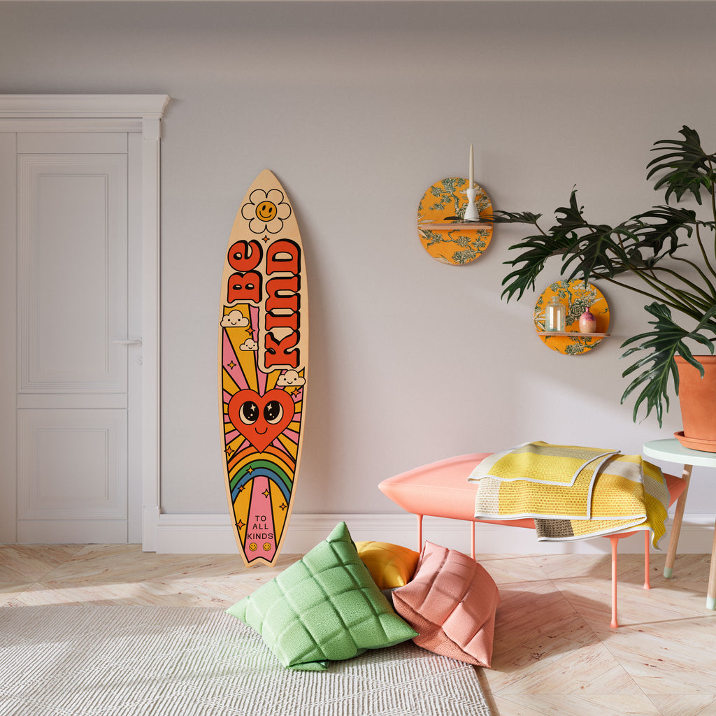 BE KIND Surfboard Decorative Panel