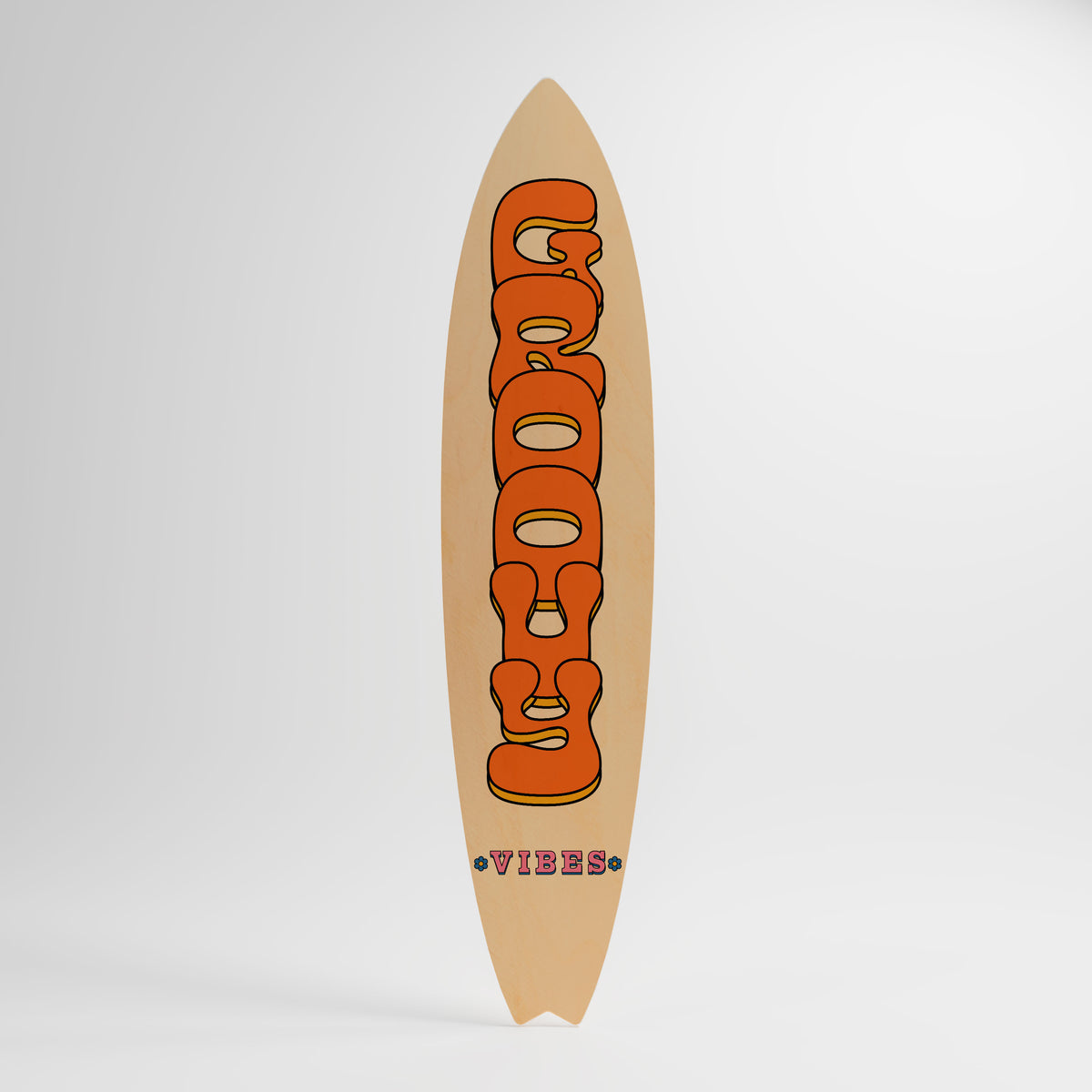 GROOVY VIBES Surfboard Decorative Panel