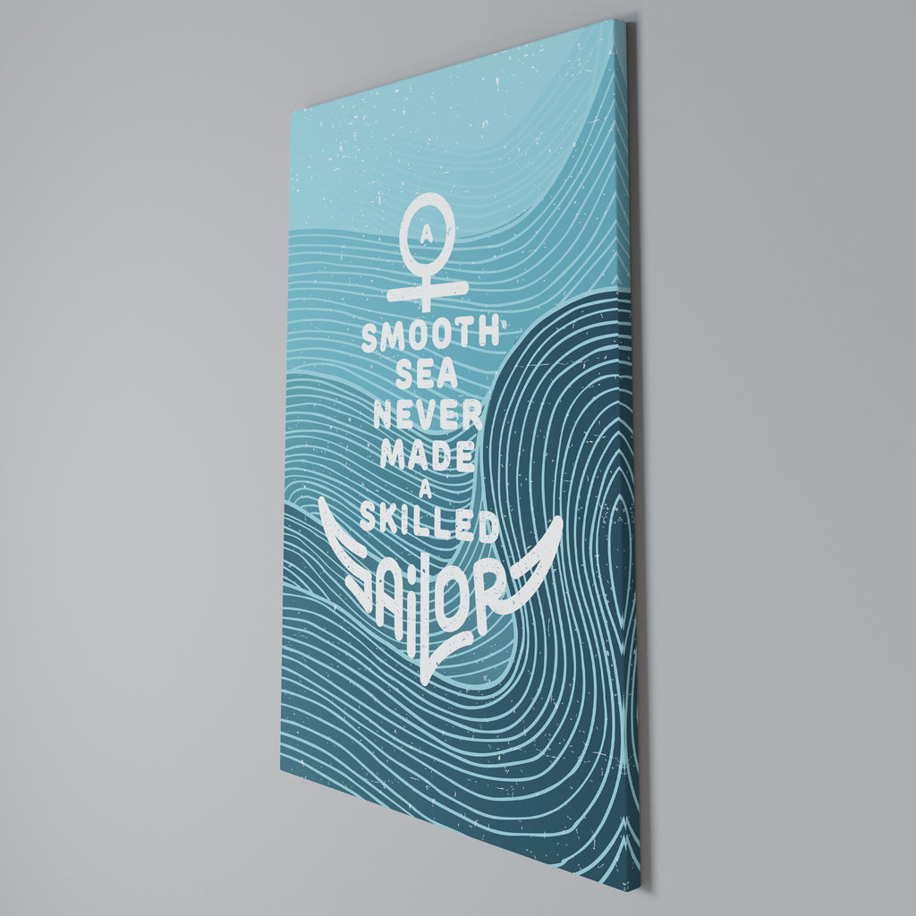 SKILLED SAILOR Vertical Canvas Print