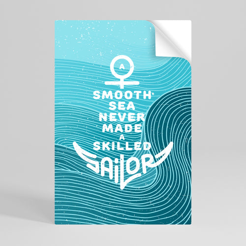 SKILLED SAILOR Självhäftande Vertikal Poster