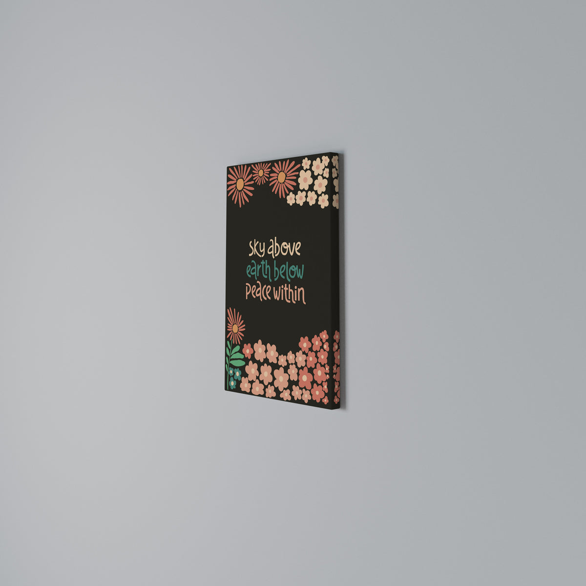 PEACE WITHIN Vertical Canvas Print