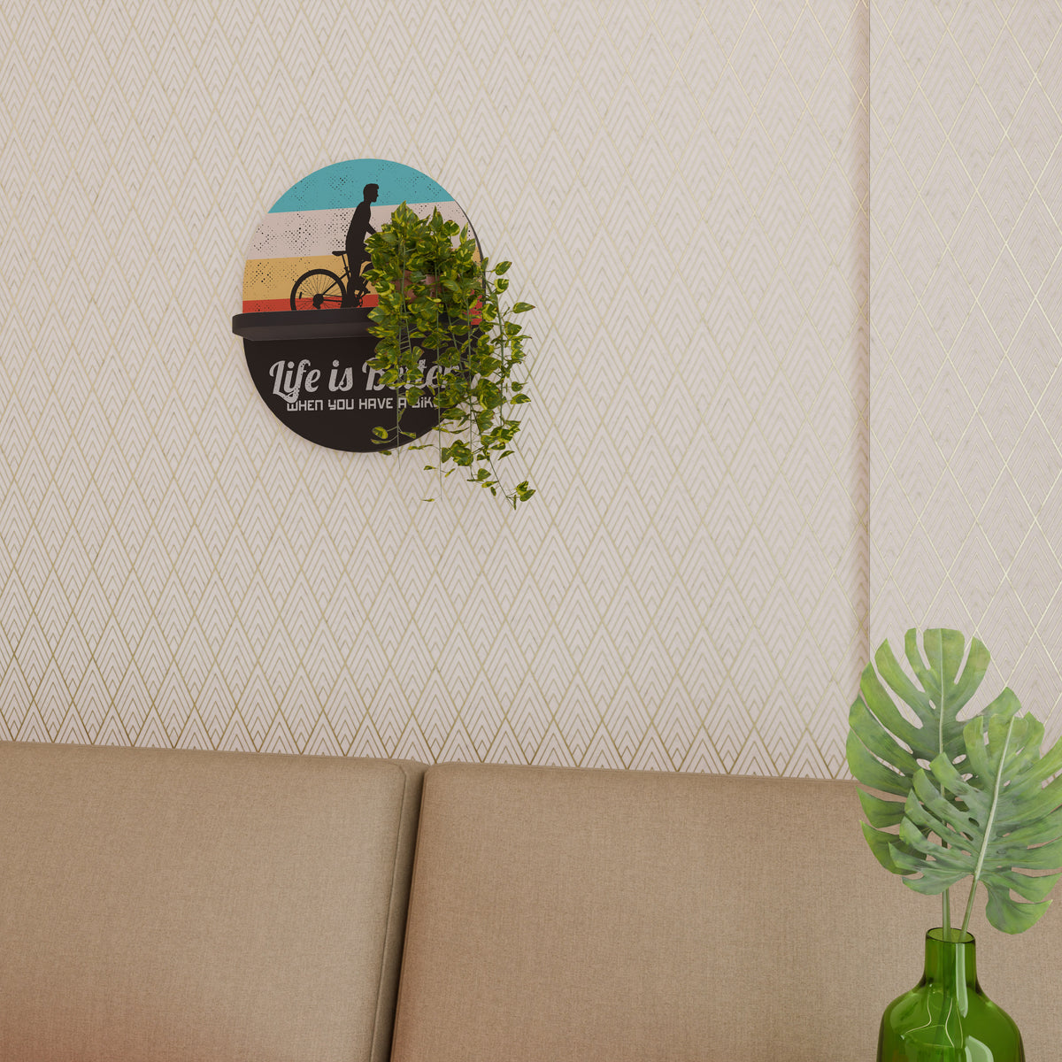 BETTER LIFE Decorative Art Shelf