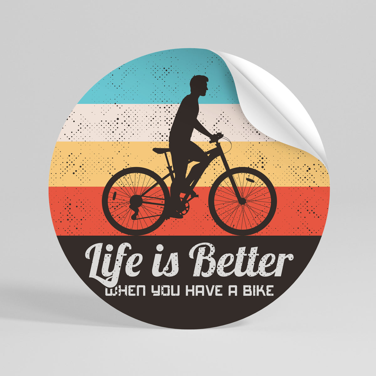 BETTER LIFE Runder Wandsticker zum Abziehen und Aufkleben