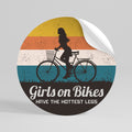 THE HOTTEST LEGS Runder Wandsticker zum Abziehen und Aufkleben
