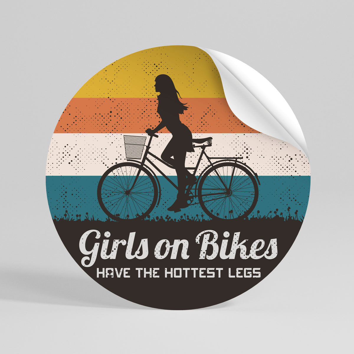 THE HOTTEST LEGS Runder Wandsticker zum Abziehen und Aufkleben