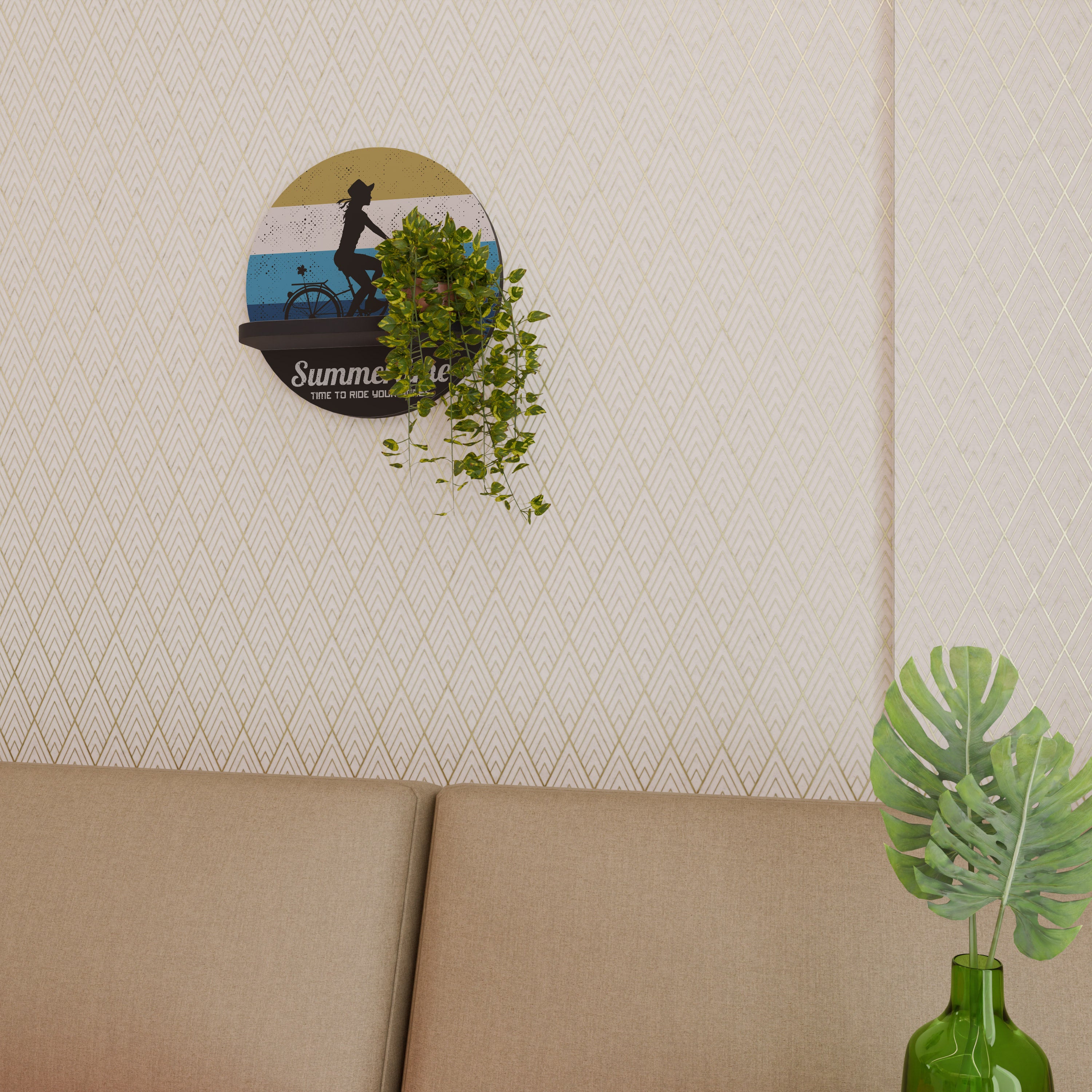 SUMMERTIME Decorative Art Shelf