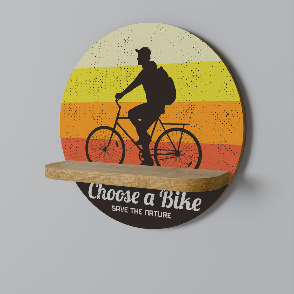 CHOOSE A BIKE Decorative Art Shelf