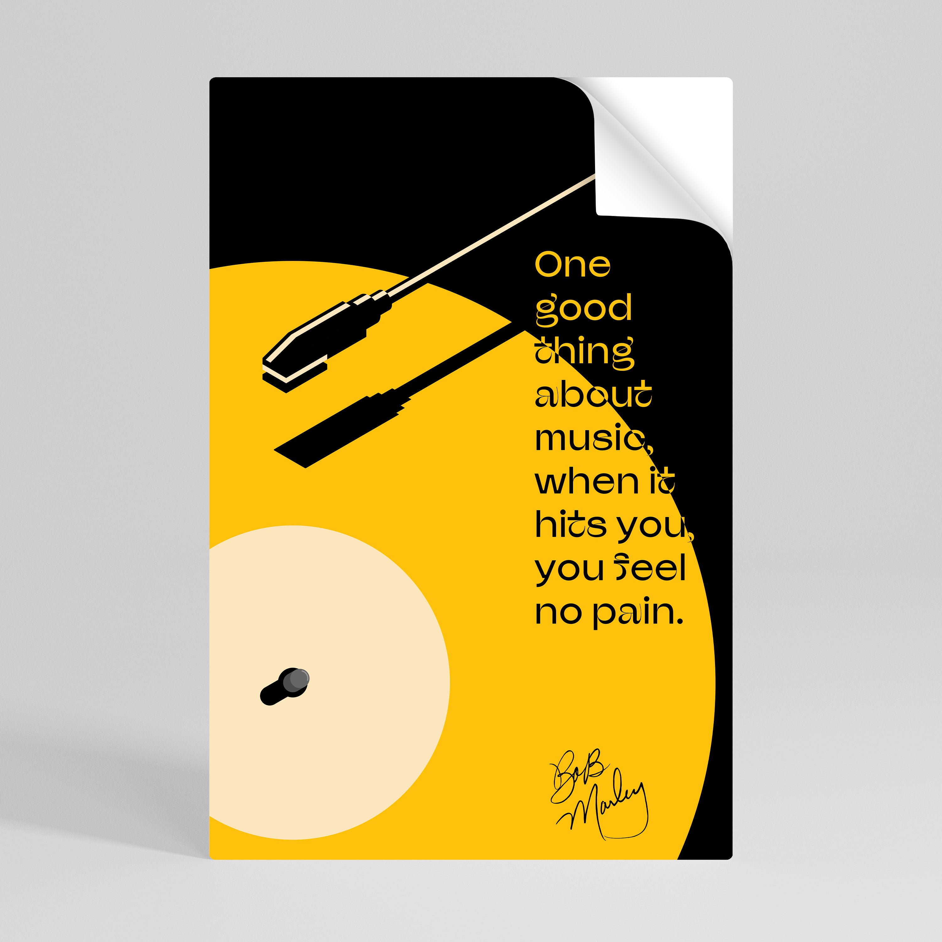 MUSIC - NO PAIN Peel and Stick Vertical Poster