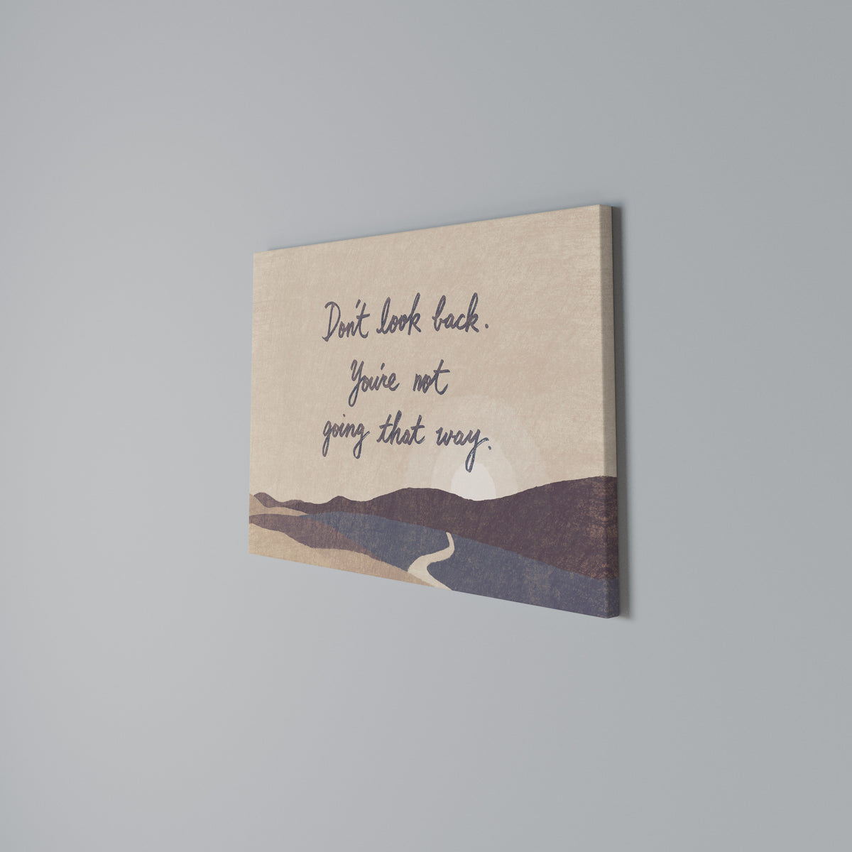 DON'T LOOK BACK Horizontal Canvas Print