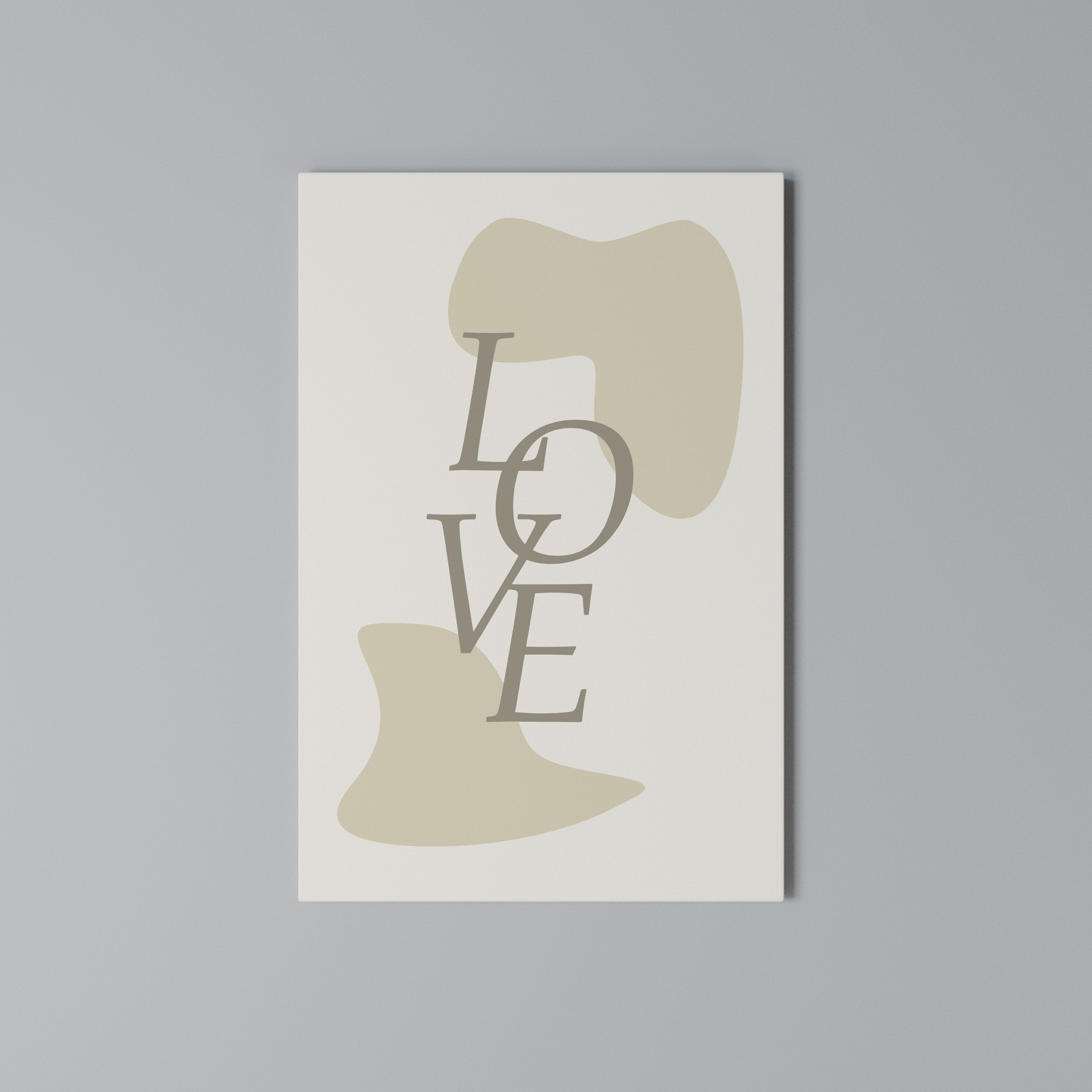 LOVE IN FORM Vertical Canvas Print