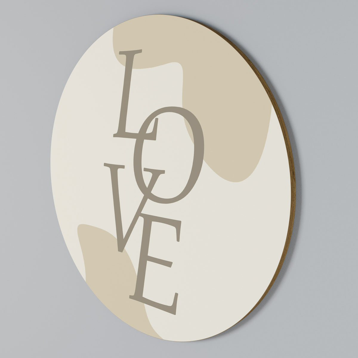 LOVE IN FORM Rundes Wandbild