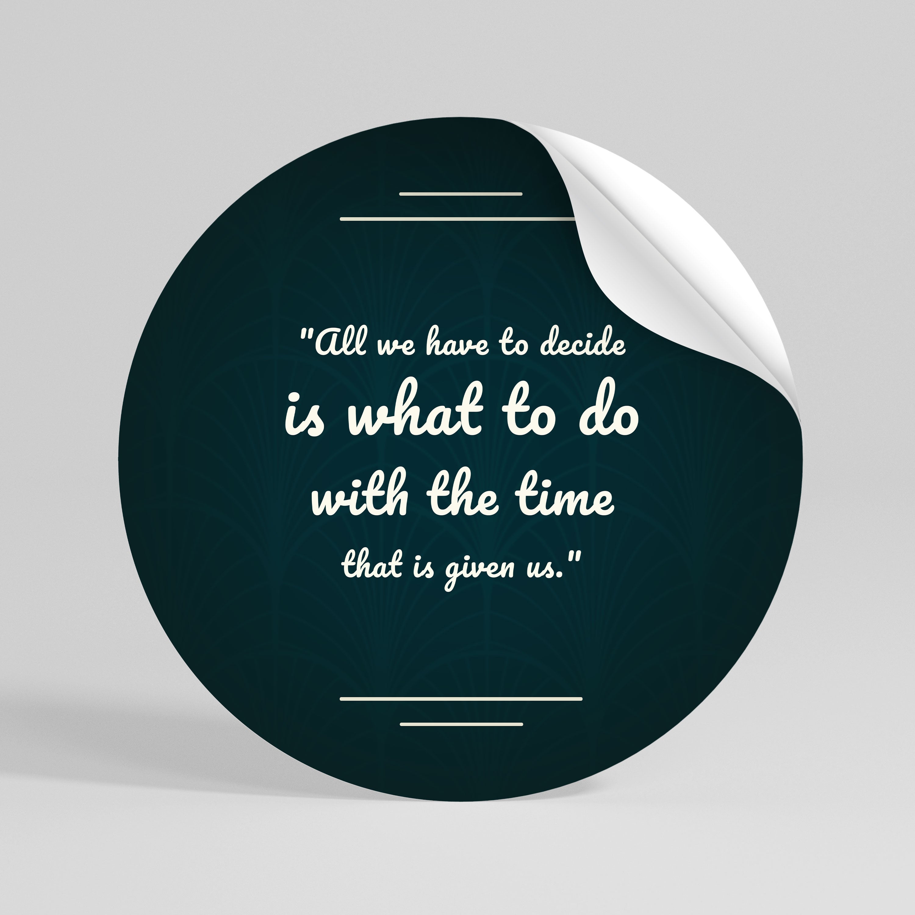 DECISIONS IN MOMENTS Αυτοκόλλητη Αφίσα στρογγυλή