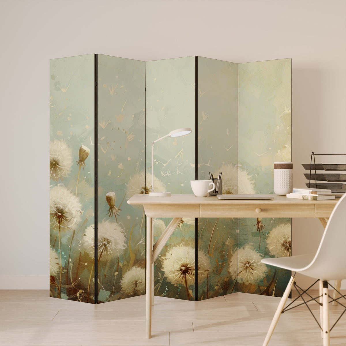DREAMY MEADOW 5-teiliger Paravent