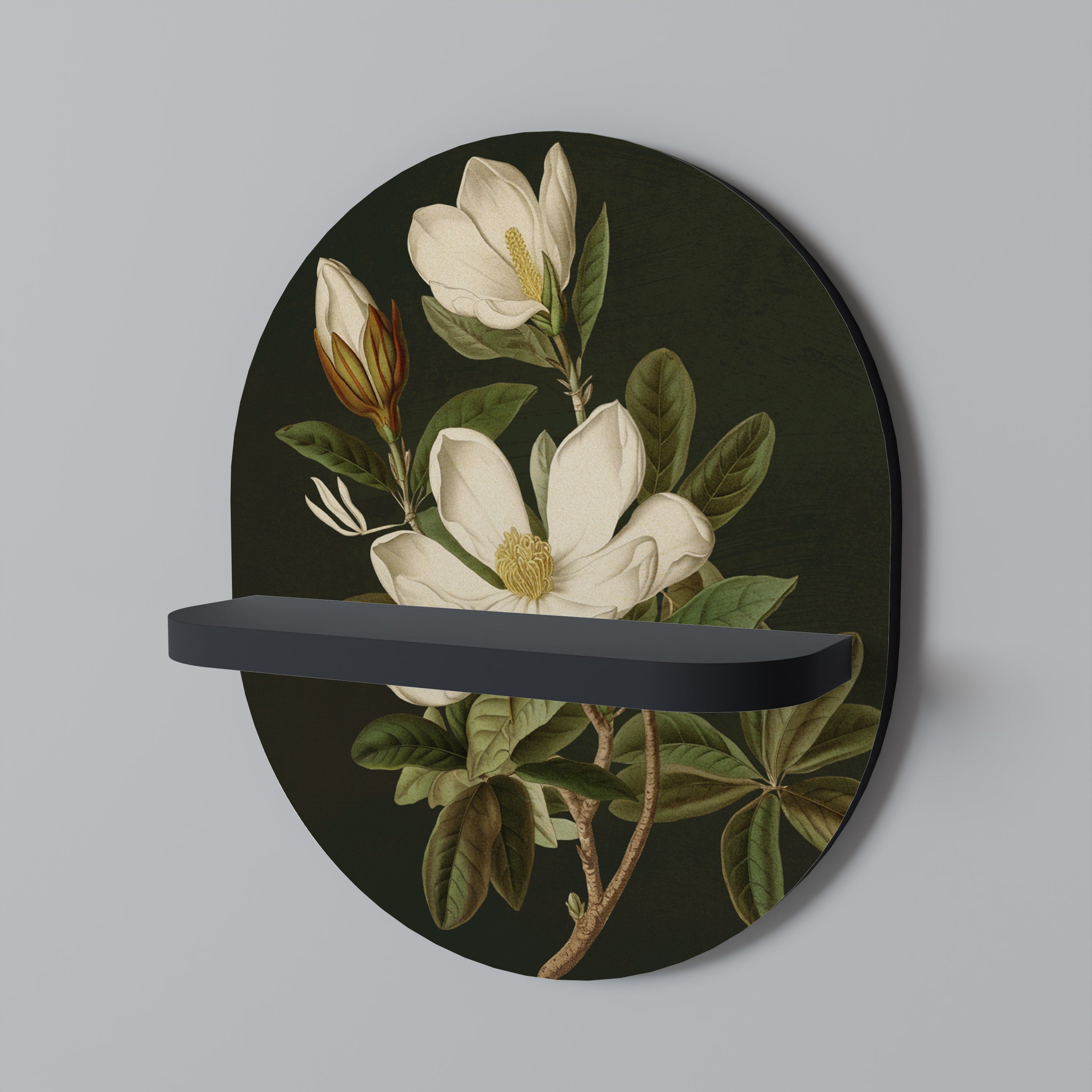 FLORAL NOIR Decorative Art Shelf