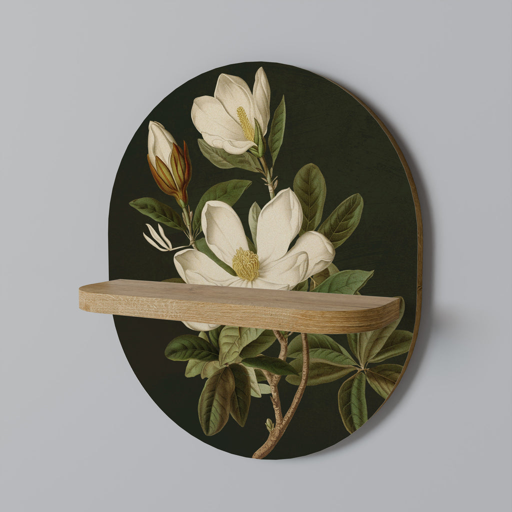 FLORAL NOIR Decorative Art Shelf