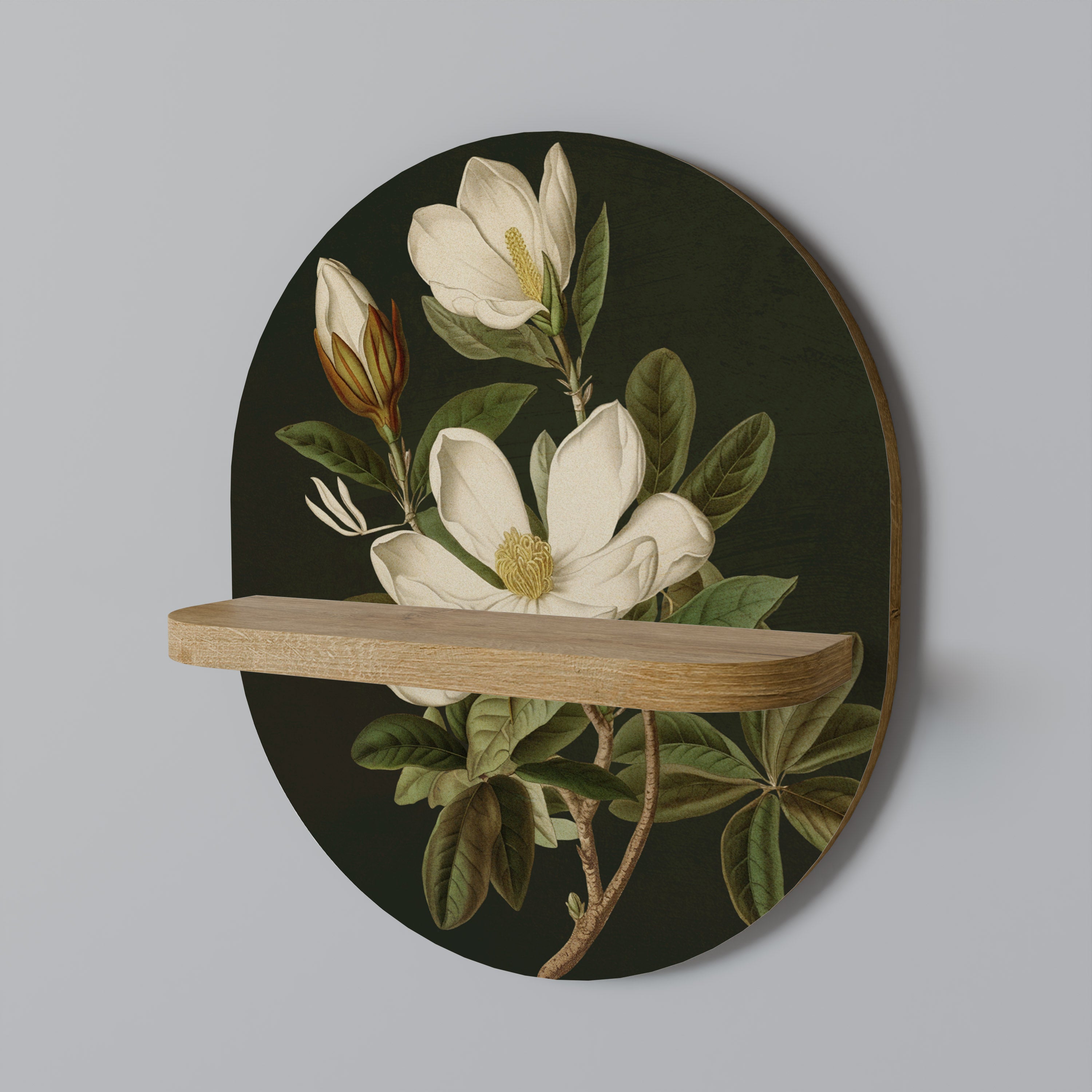 FLORAL NOIR Decorative Art Shelf
