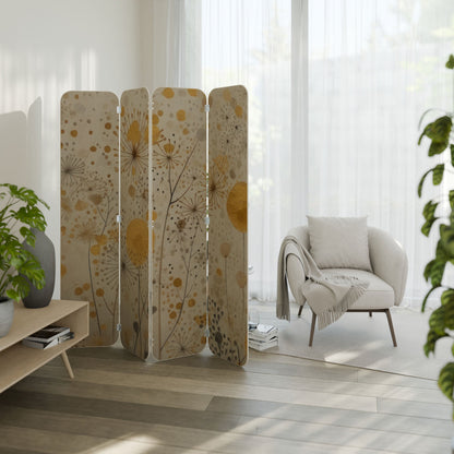 MORNING GLADE 4-Panel Plywood Room Divider