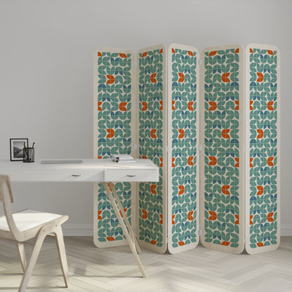 BE THE CHANGE 5-Panel Plywood Room Divider