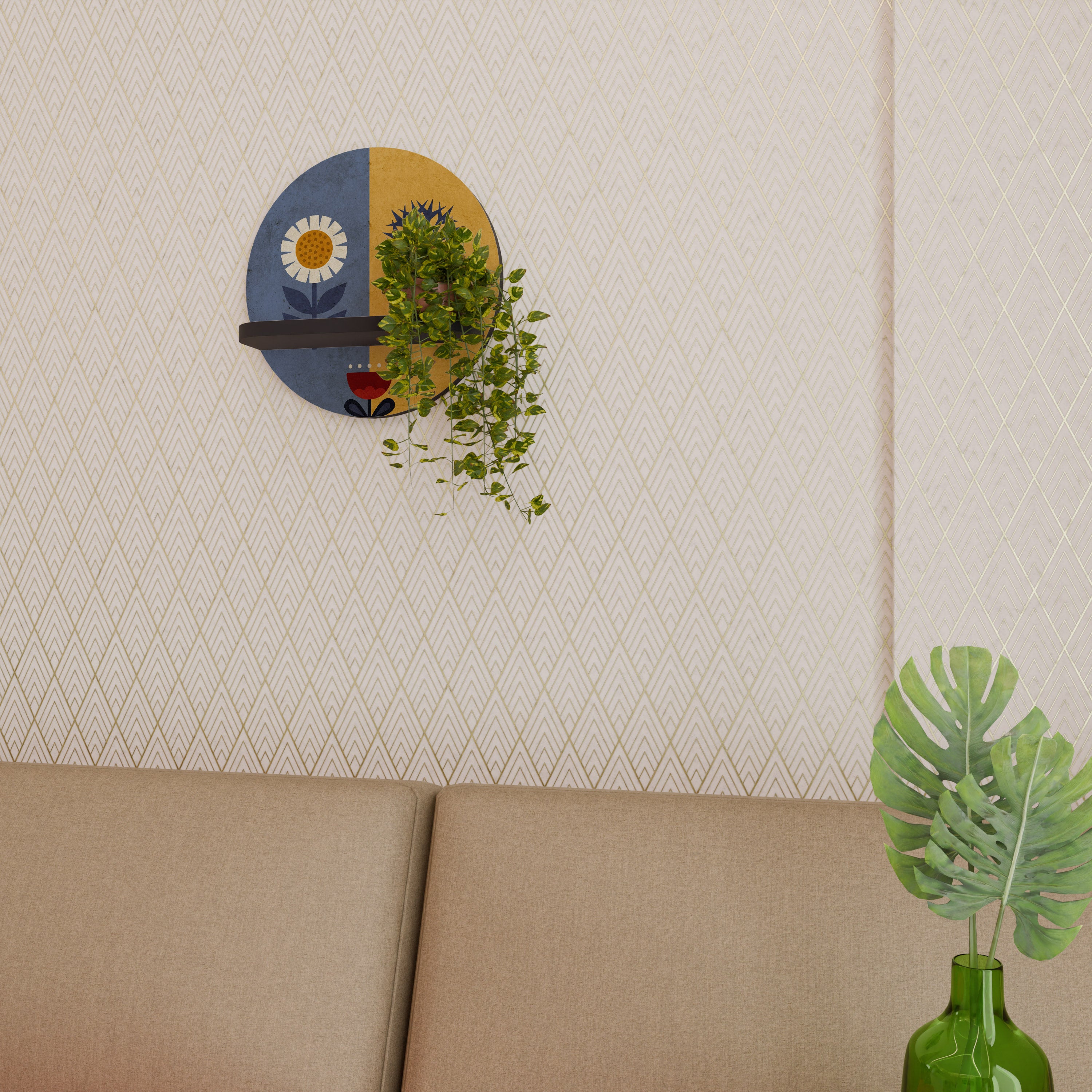 SCANDIC FLORET Decorative Art Shelf