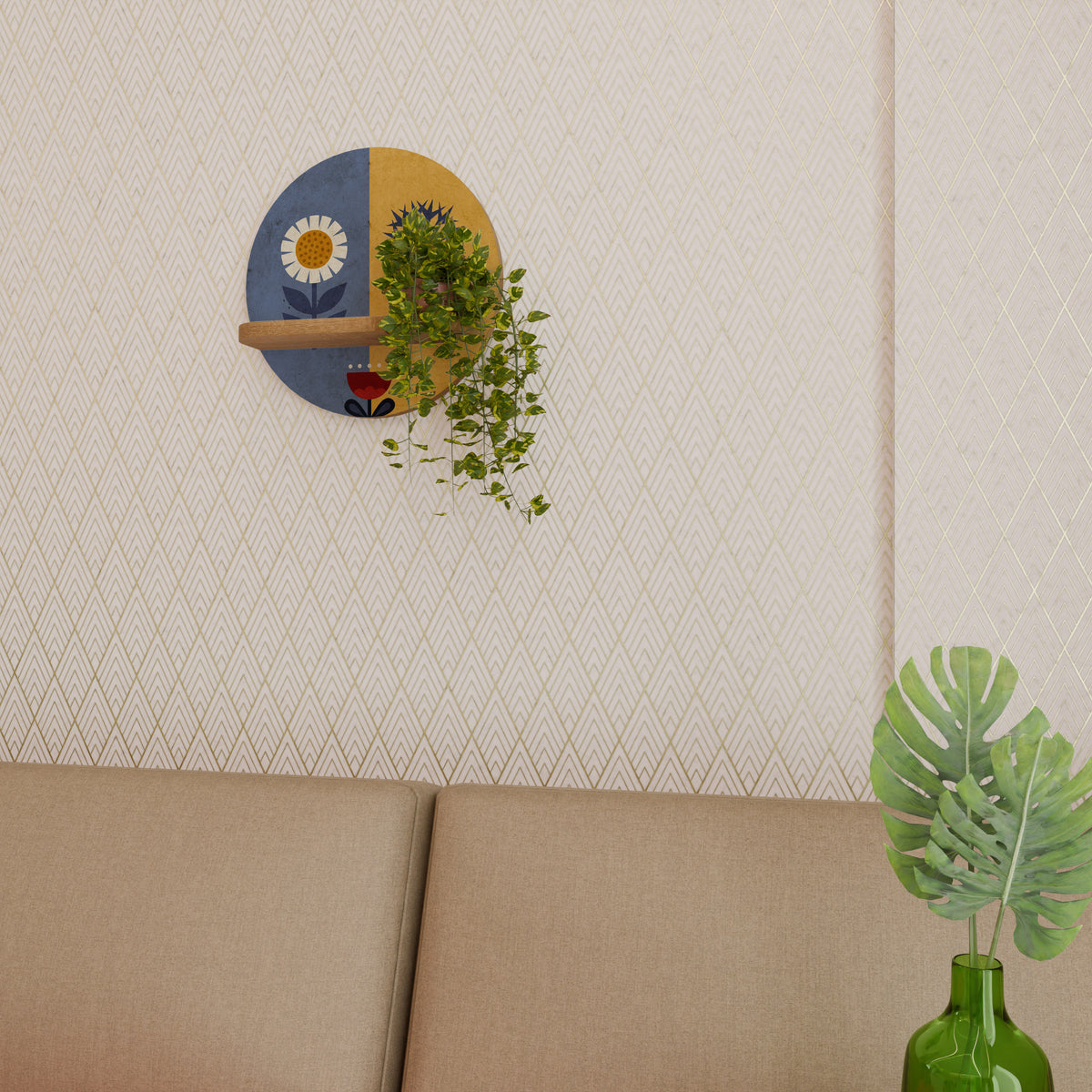 SCANDIC FLORET Decorative Art Shelf