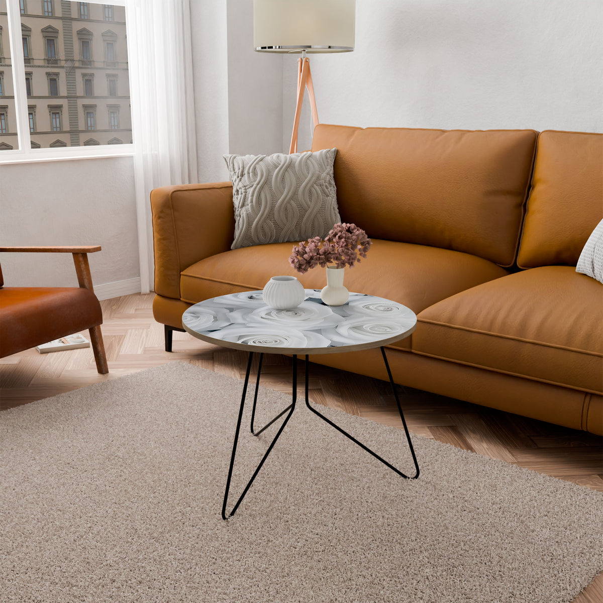 ELEGANCE IN WHITE Couchtisch