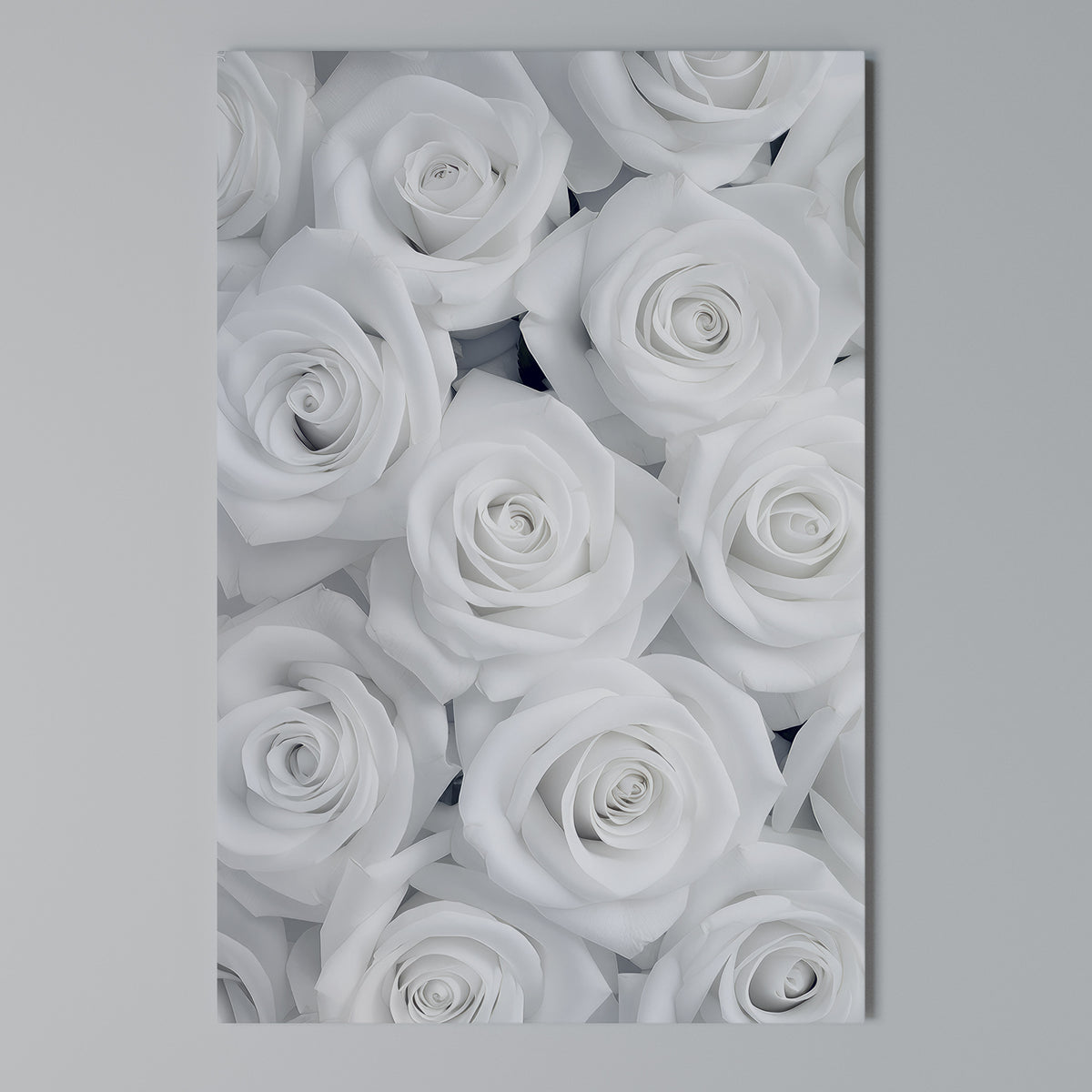 ELEGANCE IN WHITE Quadro em tela vertical