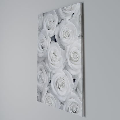 ELEGANCE IN WHITE Quadro em tela vertical