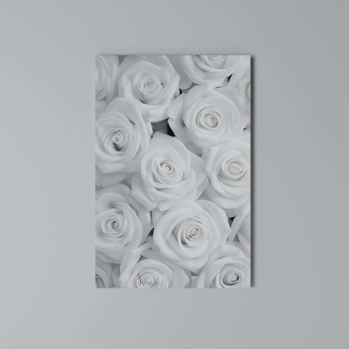 ELEGANCE IN WHITE Quadro em tela vertical