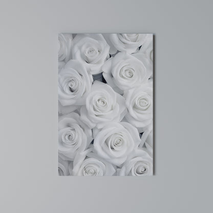 ELEGANCE IN WHITE Quadro em tela vertical